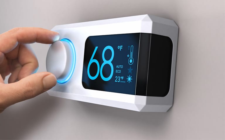 Smart HVAC system installation Massachusetts home thermostat control